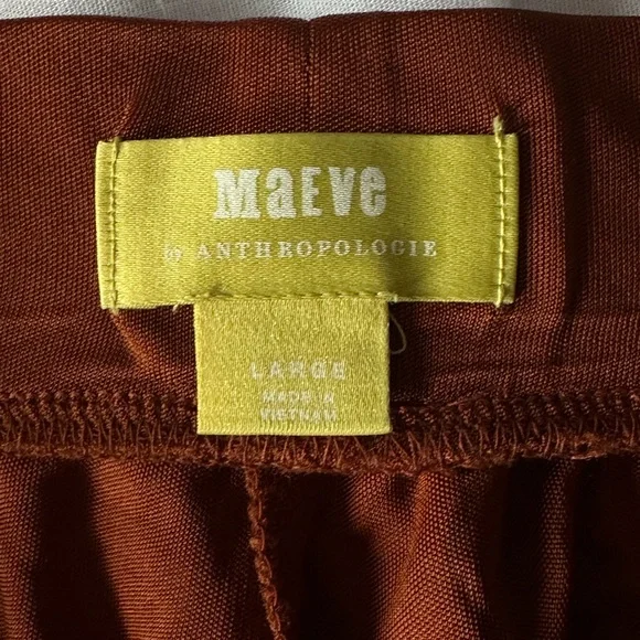 Anthropologie Maeve Burnt Orange Pants - Picture 2 of 3